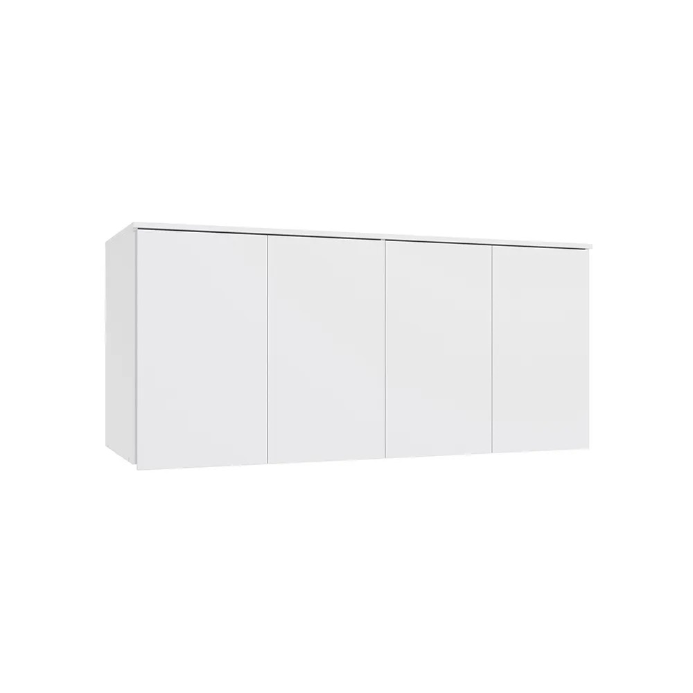 imagem de Armário Aéreo 4 Portas Adapt Branco 155cm Kappesberg - N542-BR